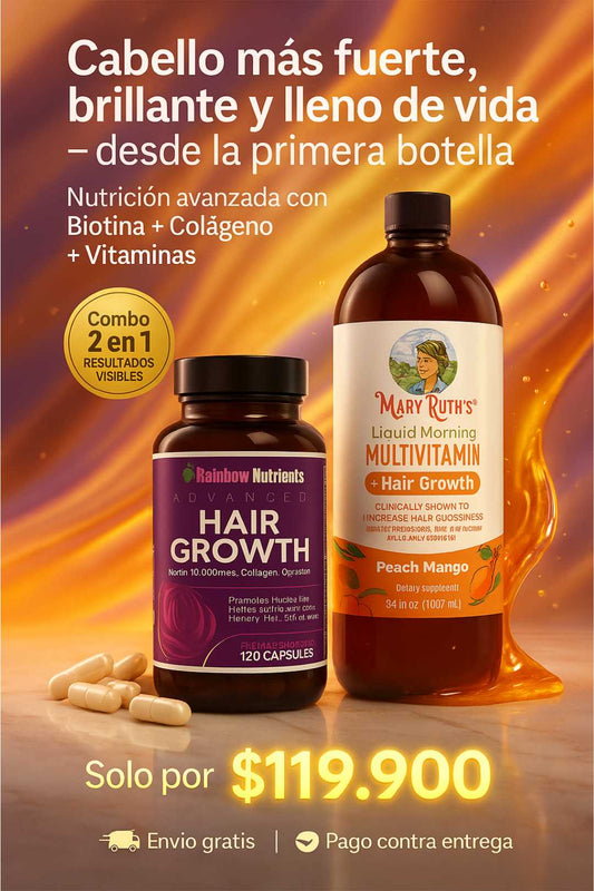 Dúo Capilar MaryRuth’s + Hair Growth