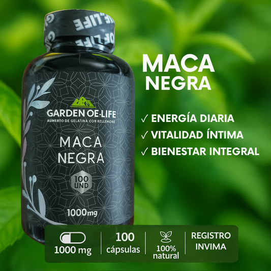 🌱 MACA NEGRA | Energía diaria | Vitalidad íntima | Bienestar integral